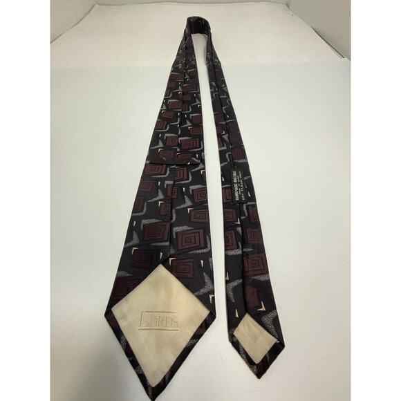 Lords Handmade In Spain Designer Silk Tie Cream Tipping - Picture 14 of 16